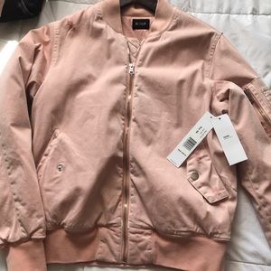 Hudson Jeans Womens Gene Puffy Bomber Jacket